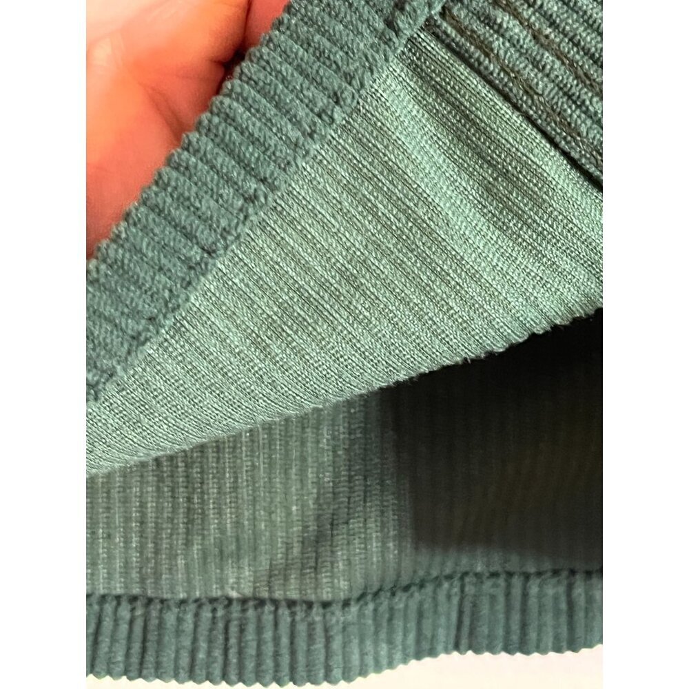 Retro Corduroy Skirt Green 7 Festive Holiday Classic Chic Preppy Y2K Grunge 80s - Picture 5 of 10